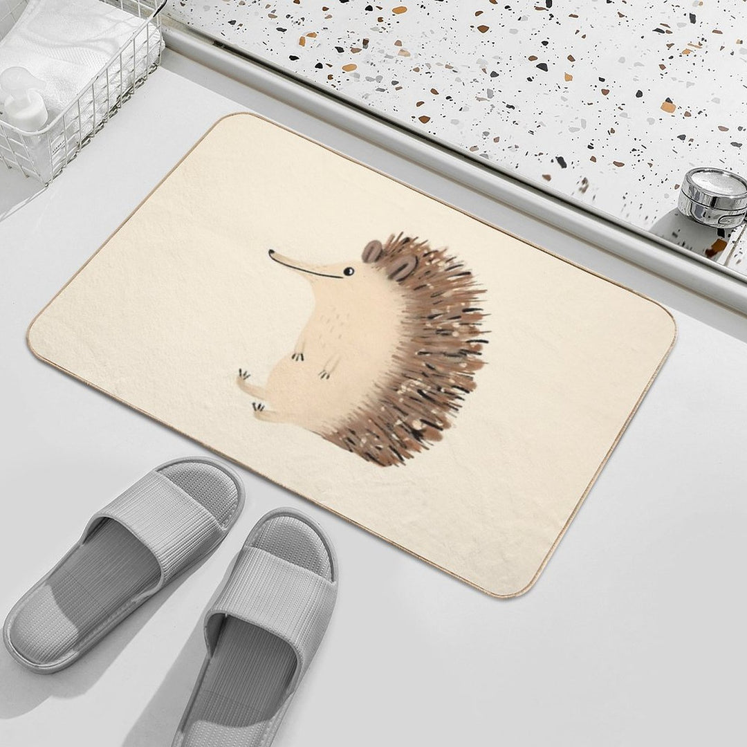 Happy Hedgehog Sketch  Multi-Purpose Bath Mat