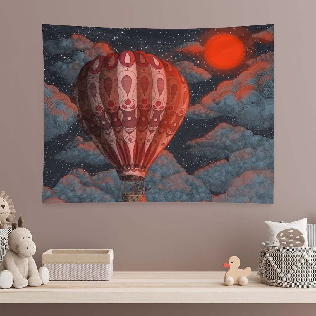 Adventure Awaits - Hot Air Balloon Tapestry