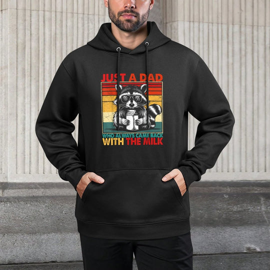 Just A Dad Who Always Came Back Fathers Day Funny Mens Retro Unisex Design Hoodie