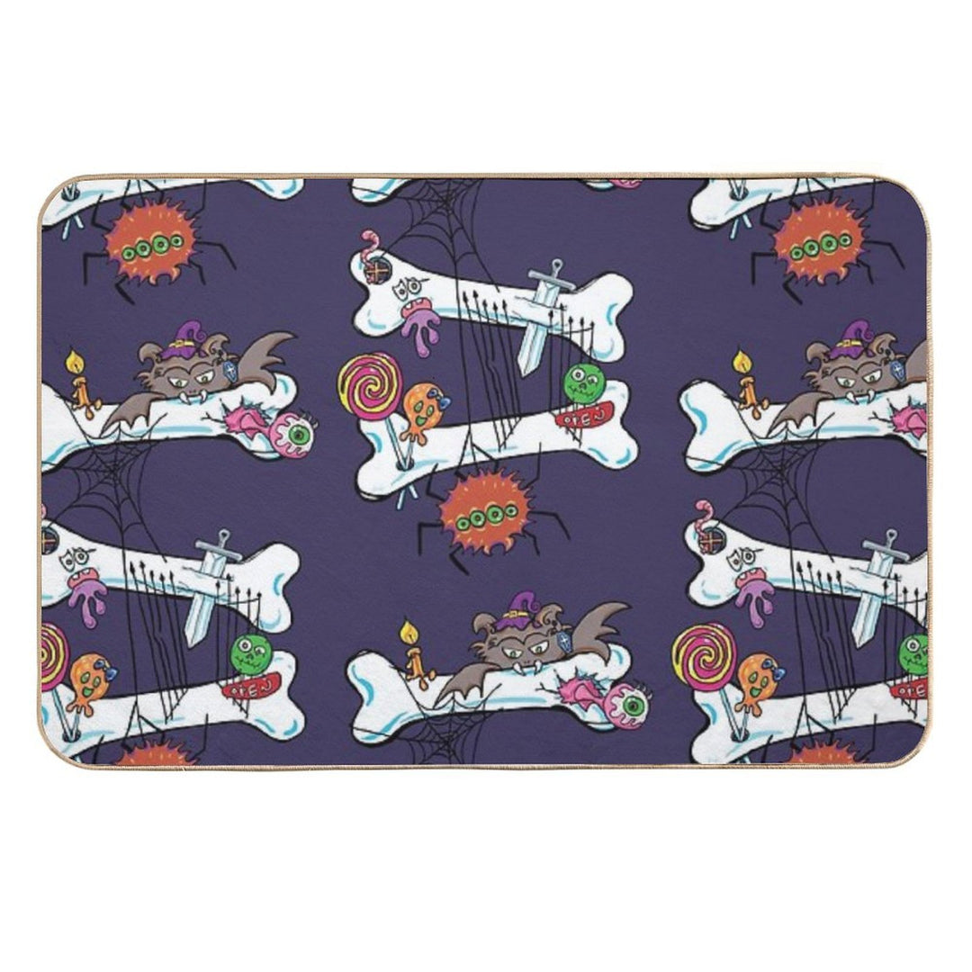 Scary & Funny Halloween 2025  Slip-Resistant Bath Mat