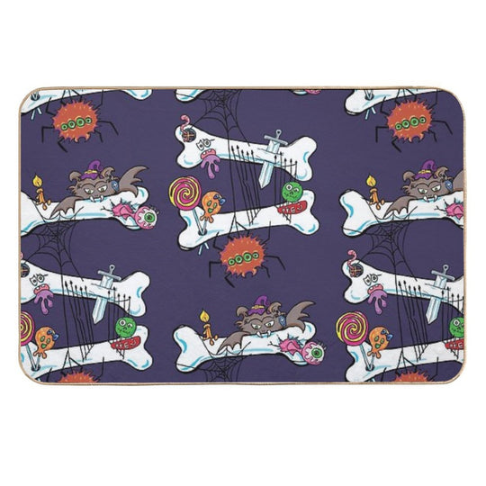 Scary & Funny Halloween 2025  Slip-Resistant Bath Mat