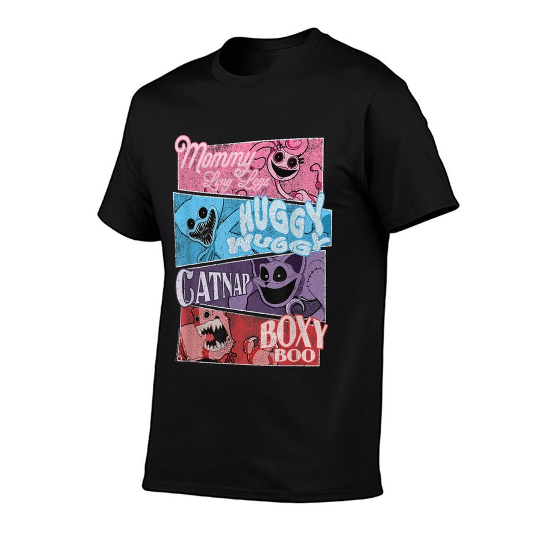 Poppy Playtime Best Friends Forever Distressed Group Shot  Relaxed-fit T-Shirt