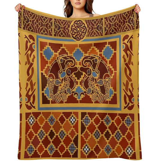 Imagining Sutton Hoo The Eagles Easy Care Throw Blanket