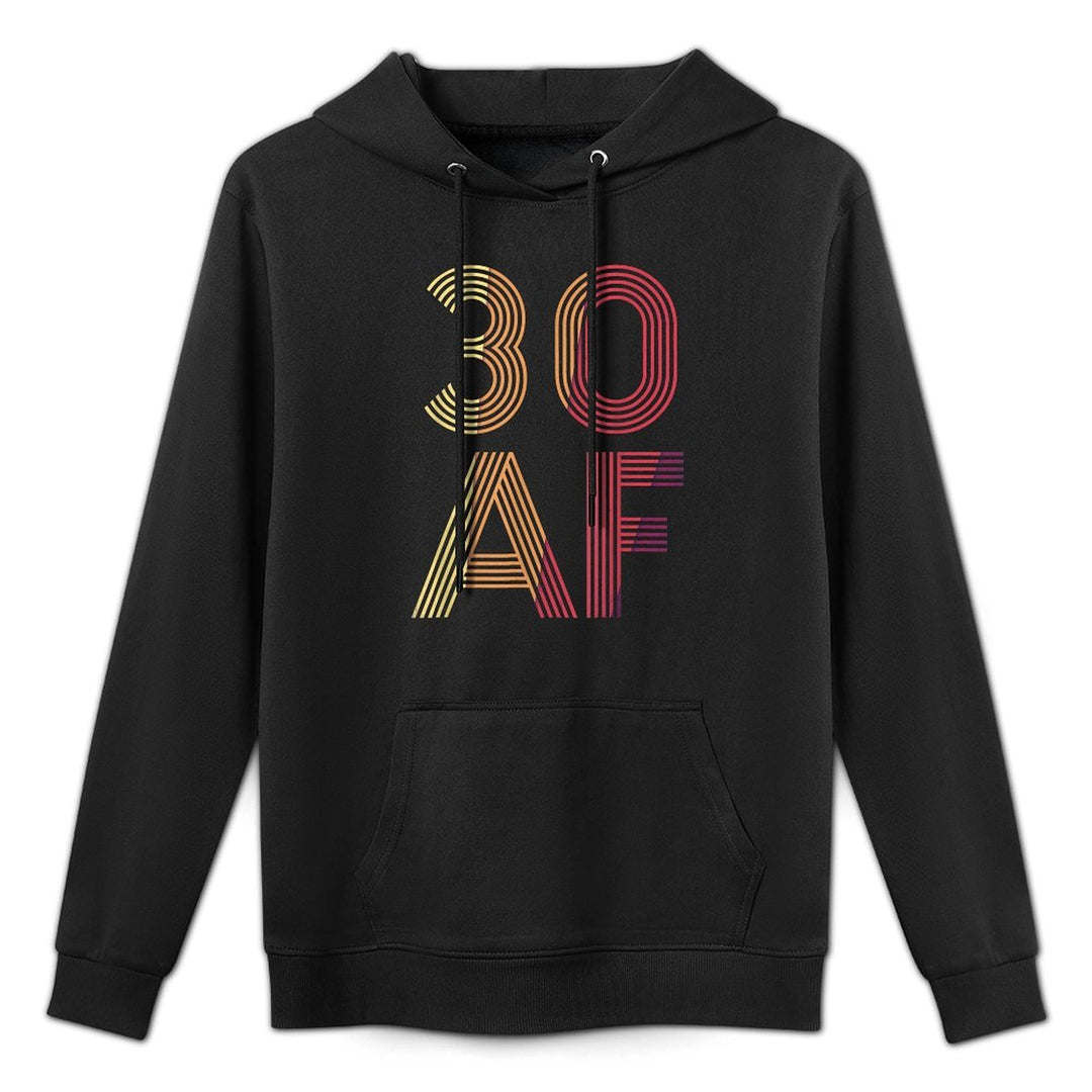 Vintage 30th Birthday - 30 AF Relaxed Fit Hoodie