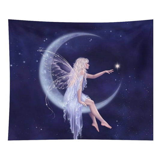 Birth of A Star Moon Fairy Tapestry