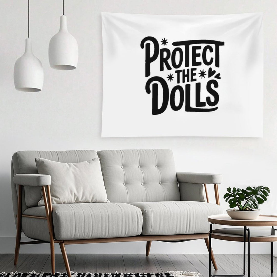 Protect The Dolls T-Shirt – Trans Rights Support Tee  LGBTQ+ Inclusive Pride Shirt Tapestry