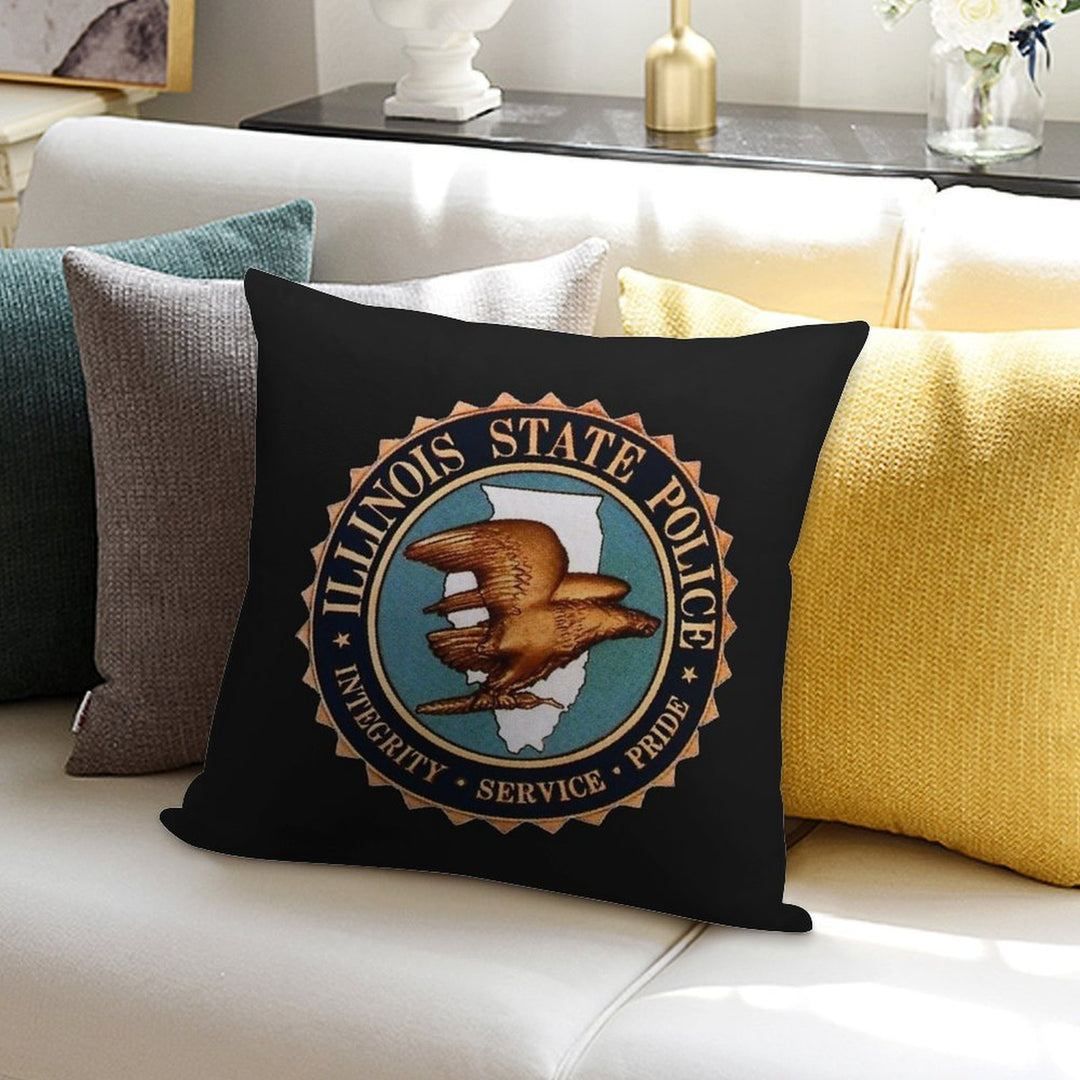 Illinois State Police Soft Durable Construction Throw Pillow