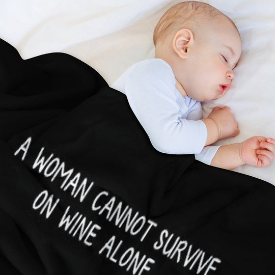 Havanese And Wine Funny Dog Wrinkle-free Throw Blanket