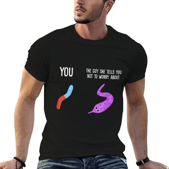 You Vs.Guy Not To Worry About Worm On A String Meme  Cotton T-Shirt
