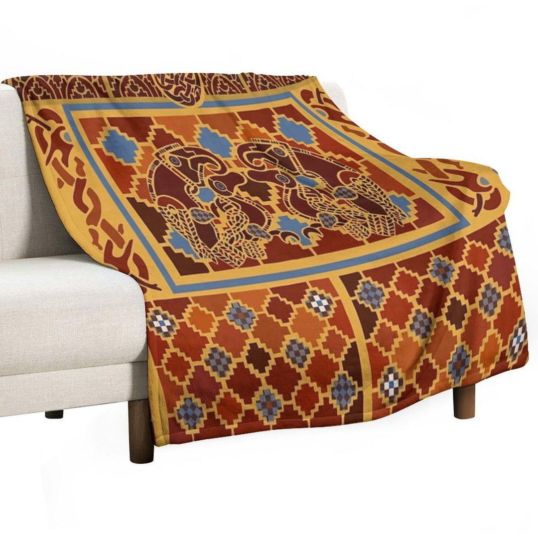 Imagining Sutton Hoo The Eagles Easy Care Throw Blanket