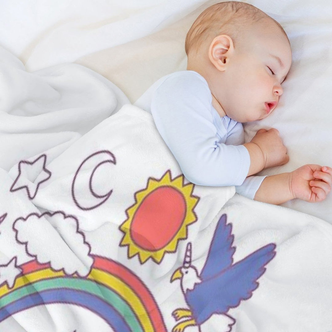Unicorns! Plush Throw Blanket