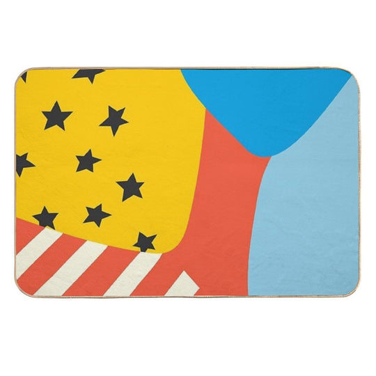 Modern Art Print  Pet-Safe Bath Mat