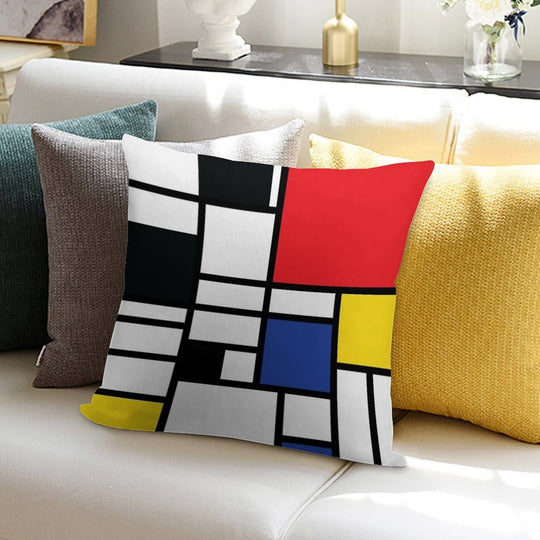 De Stijl #1 Soft Warmth Comfort Throw Pillow