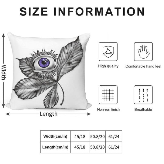 Mystic Chestnut Eye – Enchanted Forest Magic Soft Skin-Friendly Throw Pillow