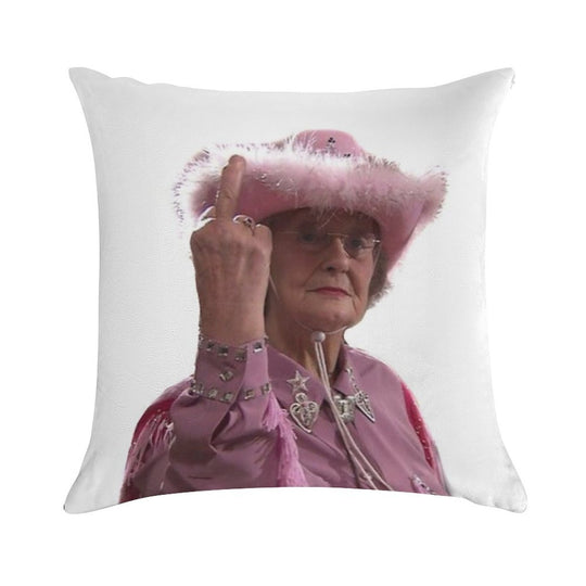 Doris Gavin & Stacey Middle Finger Soft Reinforced Edging Throw Pillow