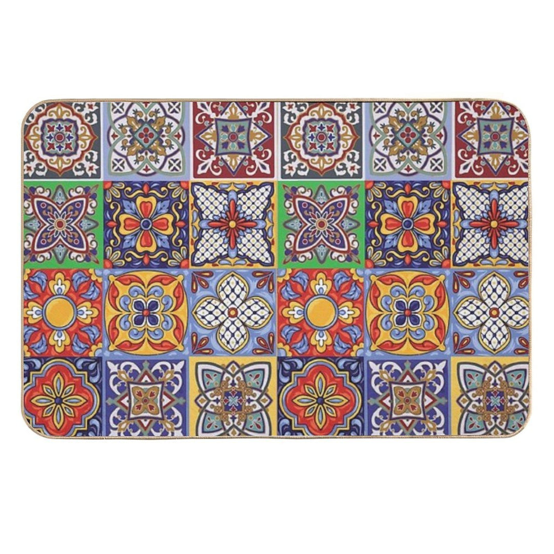 Talavera Pattern One  Odorless Bath Mat