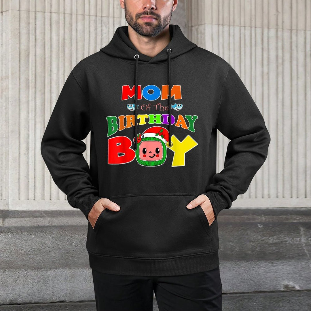 Mom And Dad Of The Birthday Boy Funny Melon Family Matching Breathable Fabric Hoodie