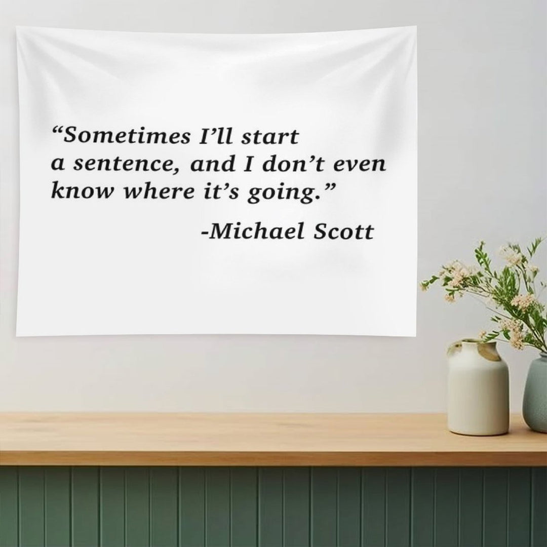 The Office Michael Scott Quote Tapestry
