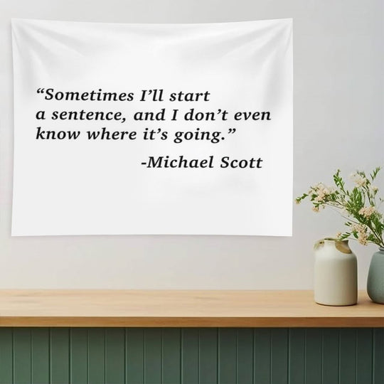 The Office Michael Scott Quote Tapestry