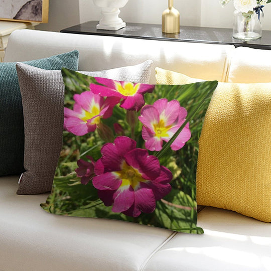 Flowers Soft Skin-Friendly Throw Pillow