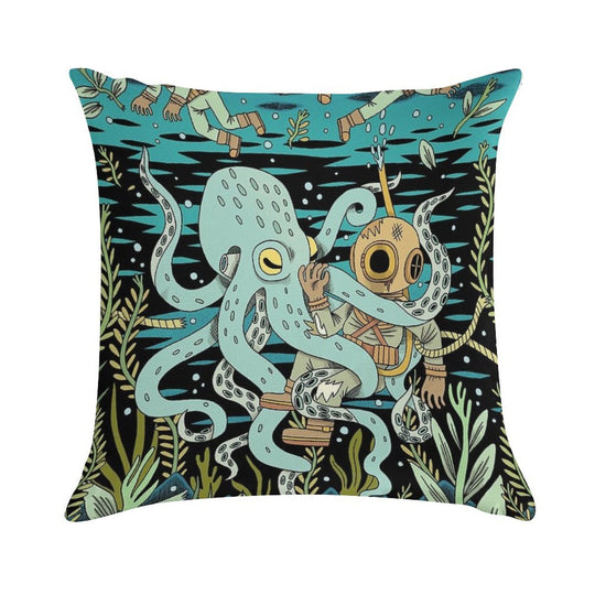 Diver Soft Gift Ready Throw Pillow
