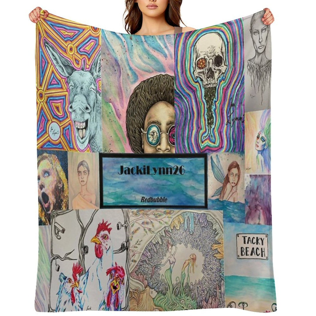 JackiLynn26 Collage Compact Throw Blanket