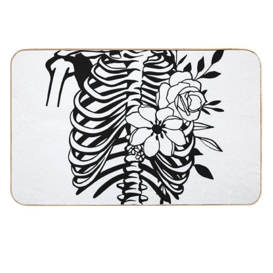 Skeleton Torso Durable Bath Mat
