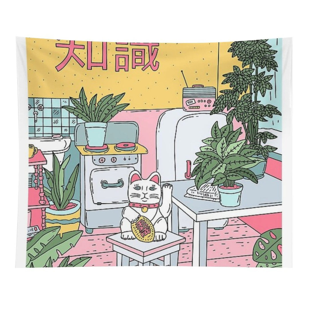 Maneki Plants Tapestry
