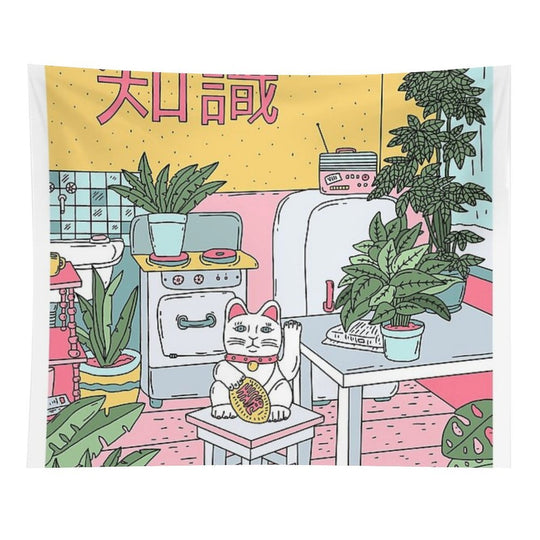 Maneki Plants Tapestry