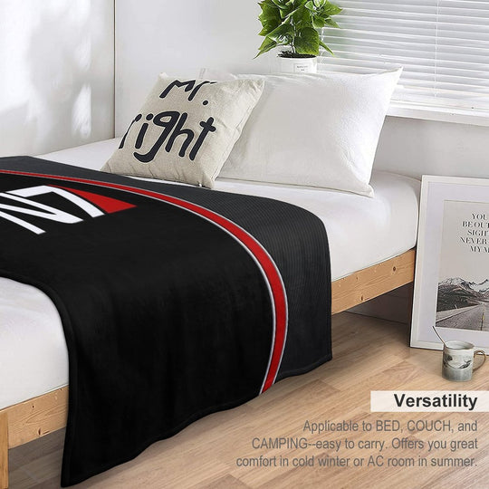 N7 Mass Effect Emblem! Travel-friendly Throw Blanket