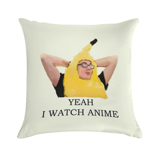 Copy of Discord Moderator - Yeah I Watch Anime Soft Multiple Sizes Throw Pillow