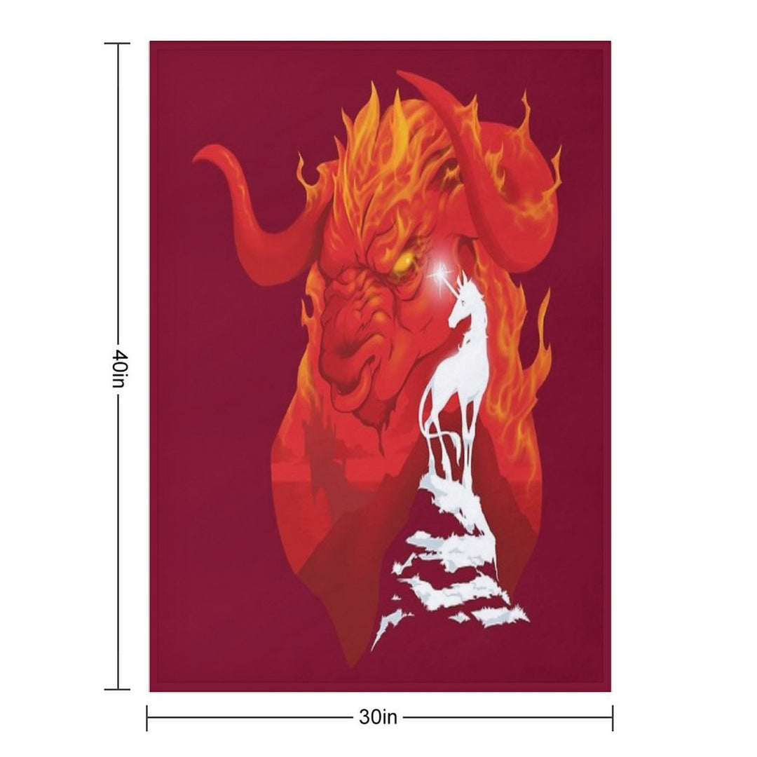 The Last Unicorn Quick-dry Throw Blanket