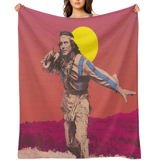 Winnetou, Chief of The Apaches, Karl May Film Shrink-resistant Throw Blanket