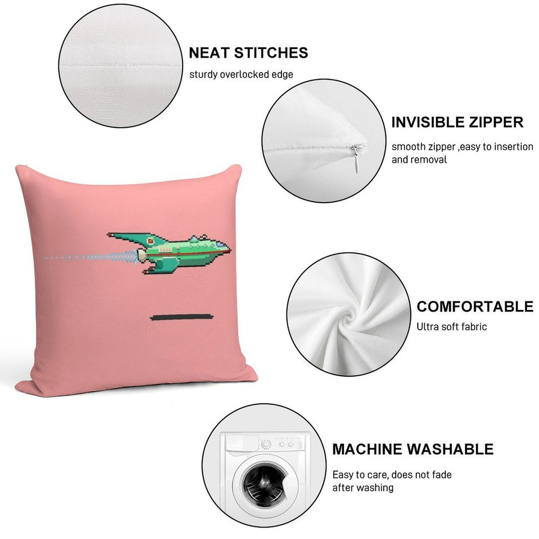 Space Delivery Ship Soft Warmth Comfort Throw Pillow
