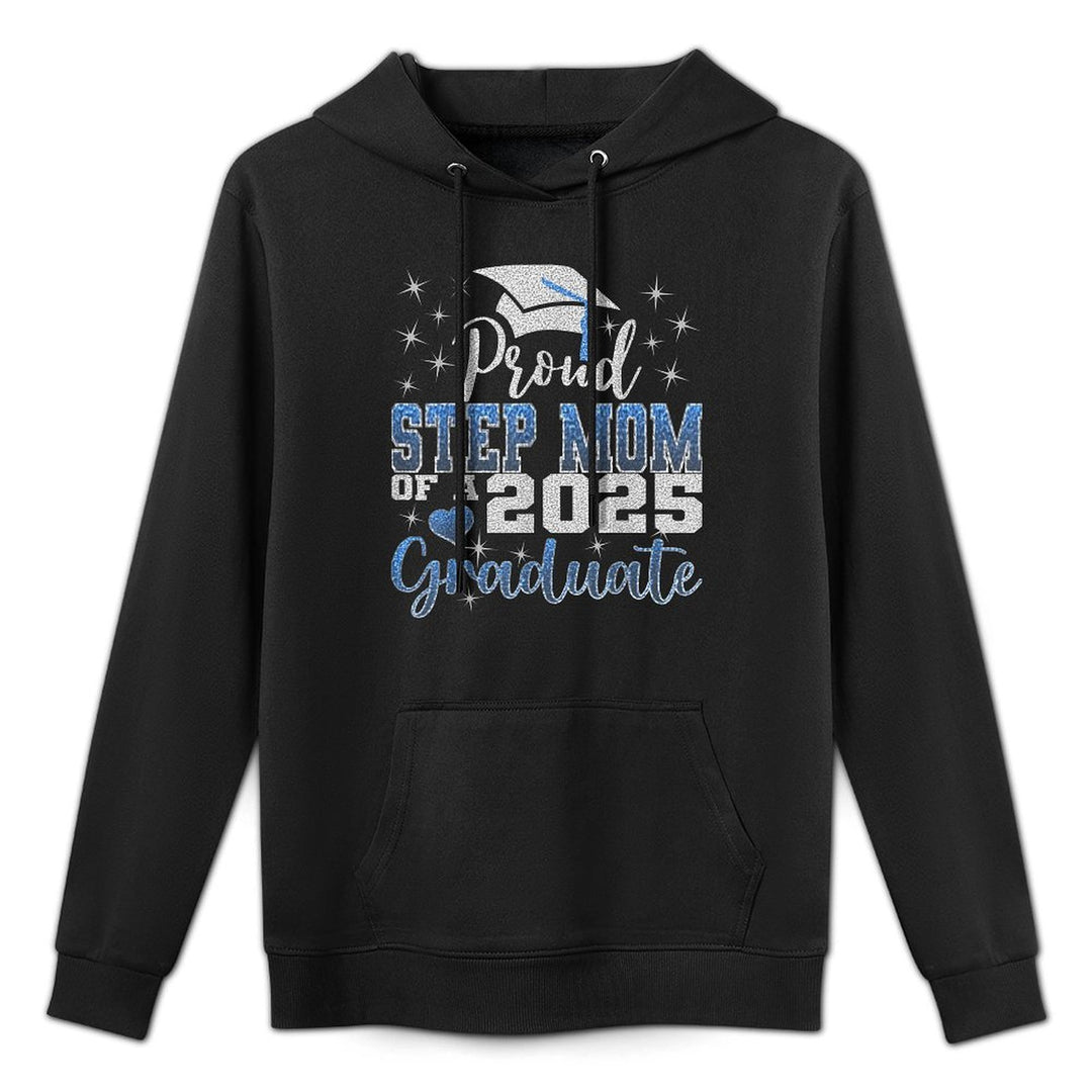 Super Proud Step Mom of 2025 Graduate Awesome Family College All-Day Comfort Hoodie