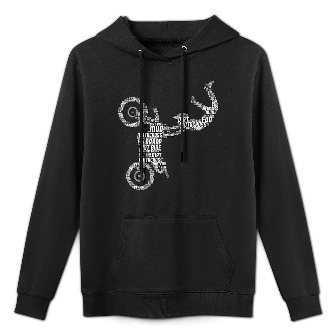 Dirt Bike Rider Motocross Enduro Dirt Biking Boys Shape Retention Hoodie