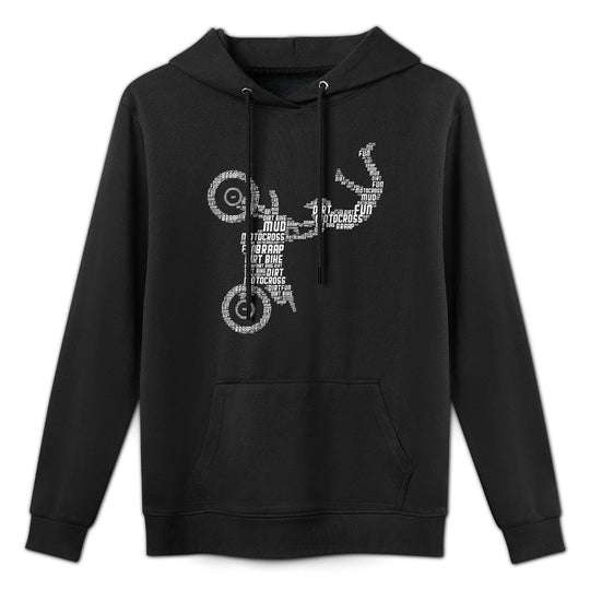 Dirt Bike Rider Motocross Enduro Dirt Biking Boys Shape Retention Hoodie
