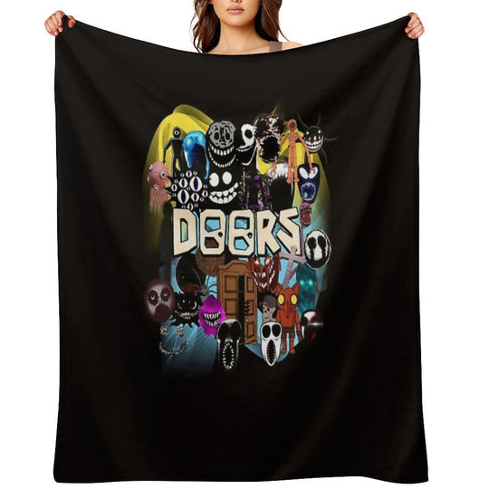 Doors All The Entities New Doors Game Update Comfort Throw Blanket