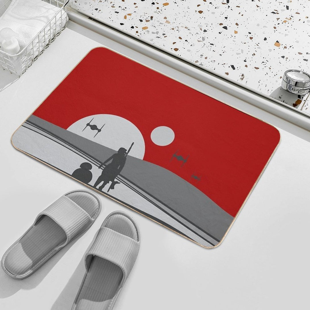 Sunset  Easy To Clean Bath Mat