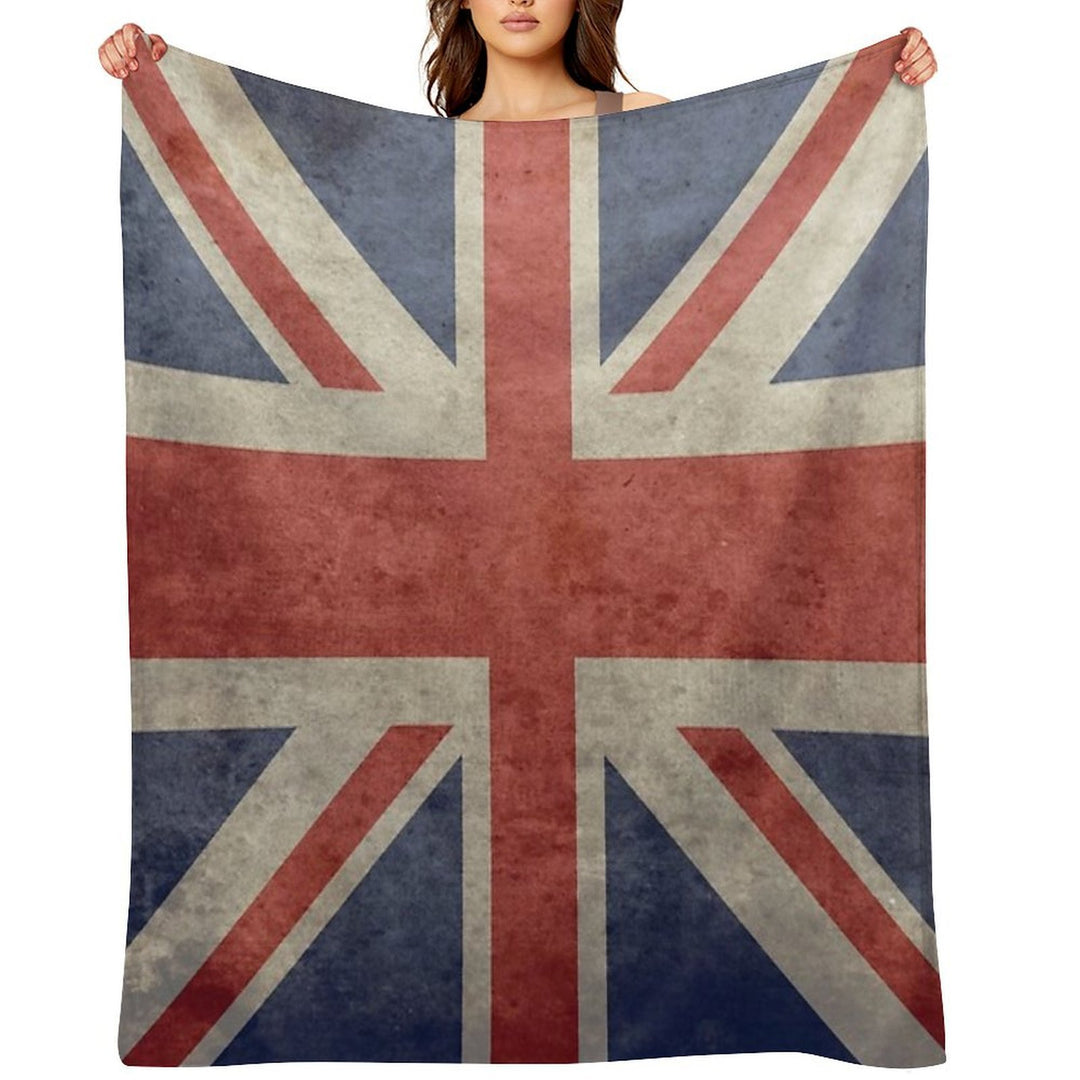 Vintage Union Jack Apron Lightweight Throw Blanket
