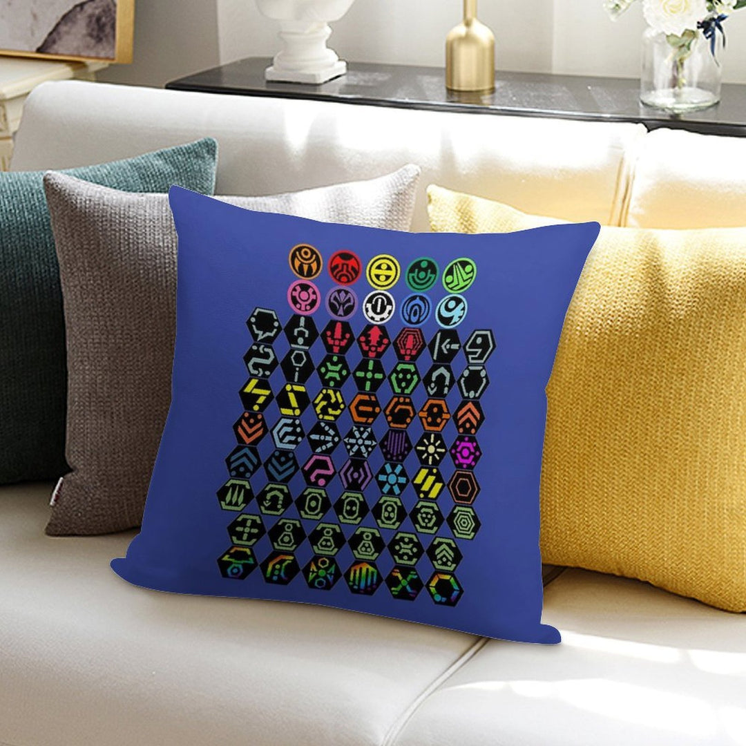 Phantasy Star Online - Icons Soft Style Accent Throw Pillow