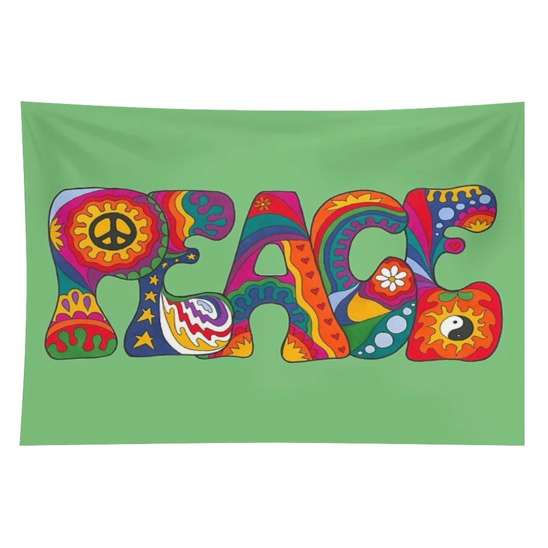 Psychedelic Peace Tapestry