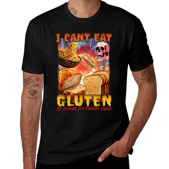 I Cant Eat Gluten It Makes My Tummy Hurt  Lightweight T-Shirt