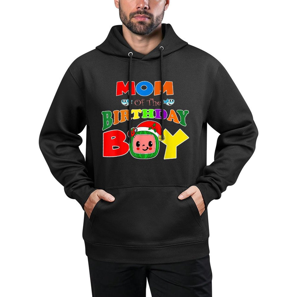 Mom And Dad Of The Birthday Boy Funny Melon Family Matching Breathable Fabric Hoodie