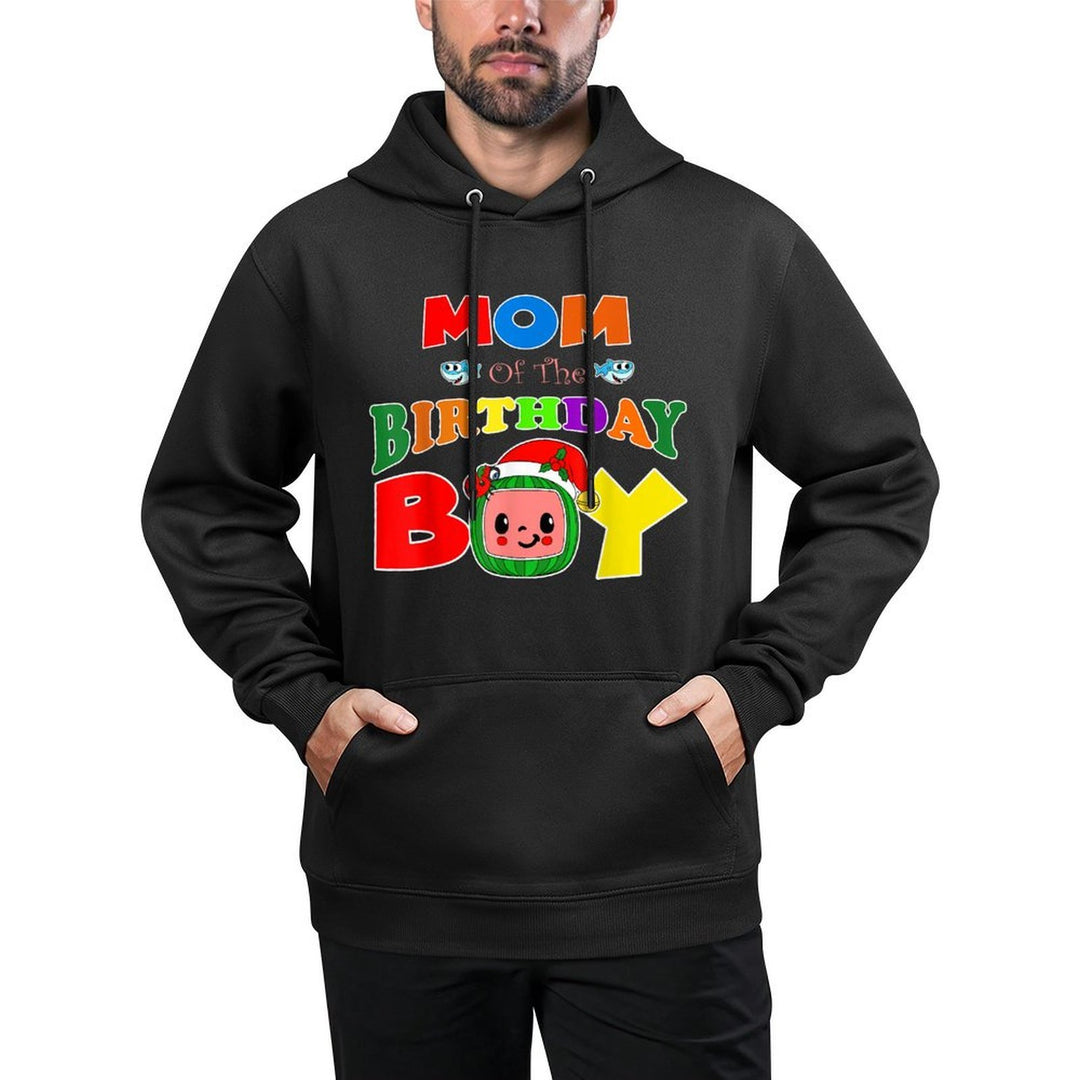 Mom And Dad Of The Birthday Boy Funny Melon Family Matching Breathable Fabric Hoodie