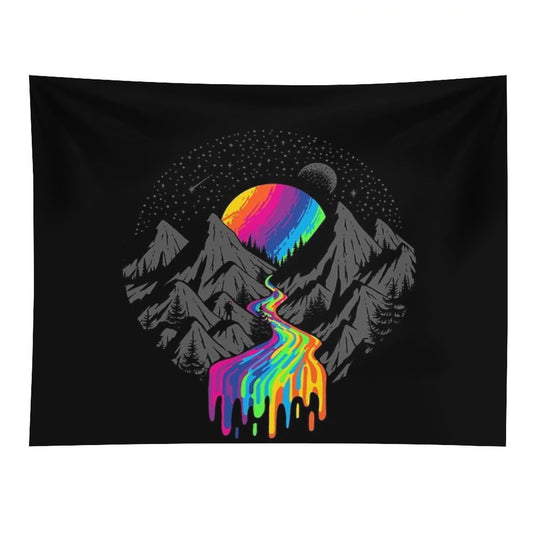 Cosmic River  Surreal Space Planet Tapestry