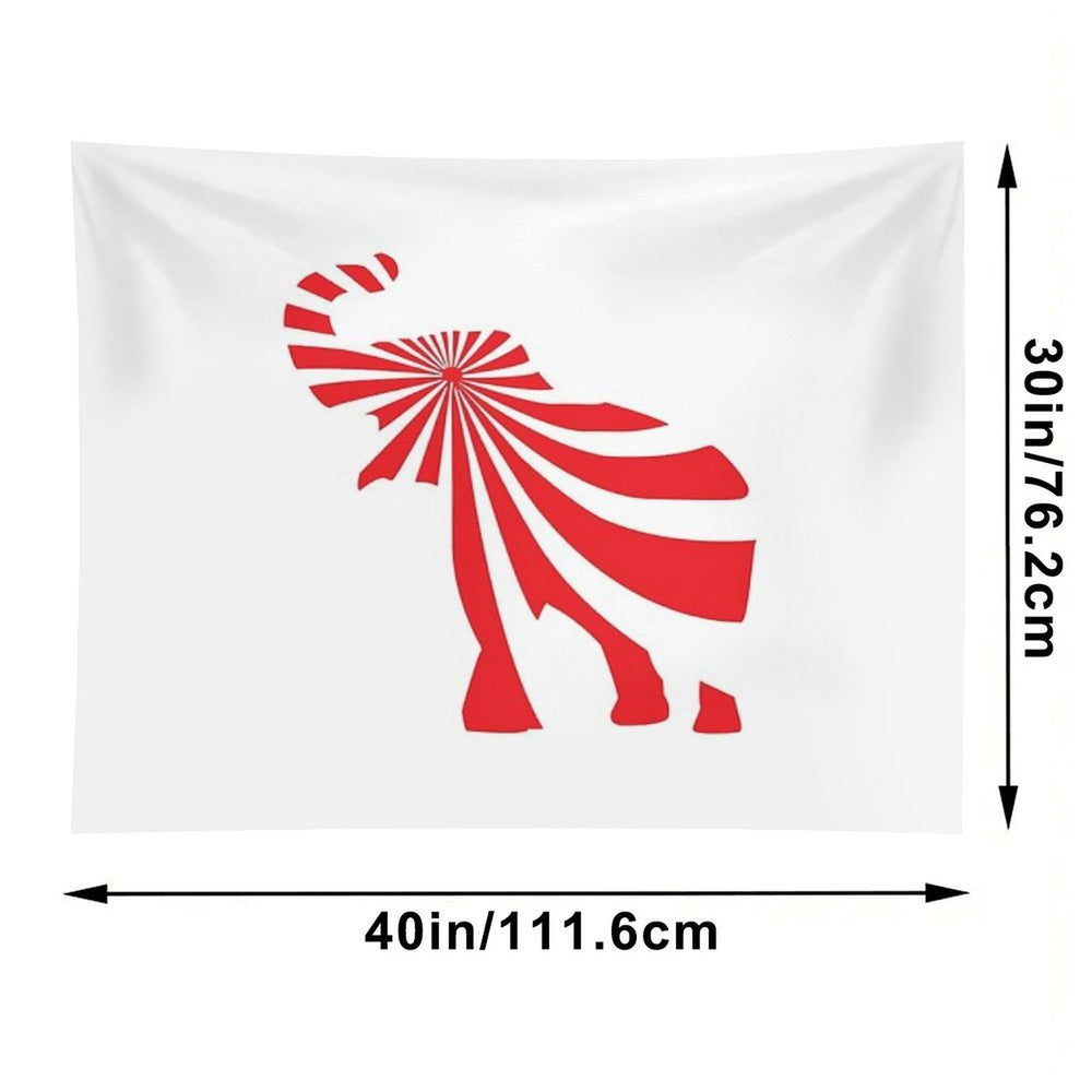 Peppermint Elephant Tapestry