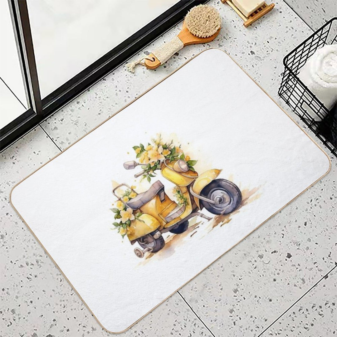 Floural Locomotion III  Eco-Friendly Bath Mat