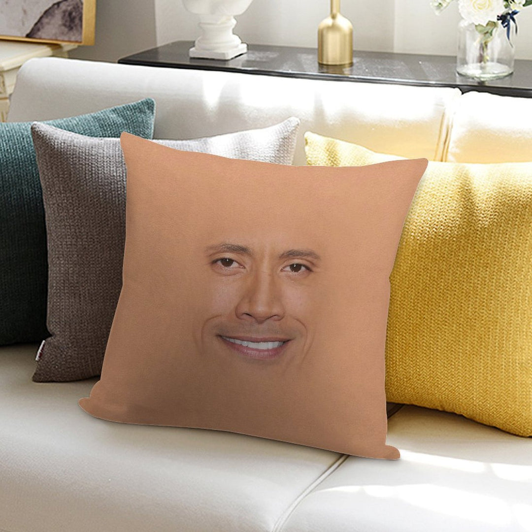 The Rock Face Soft Durable Construction Throw Pillow