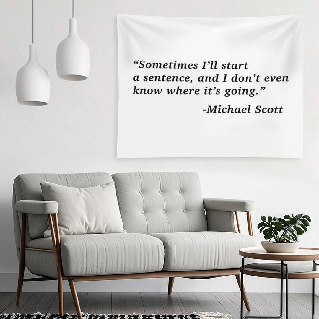 The Office Michael Scott Quote Tapestry